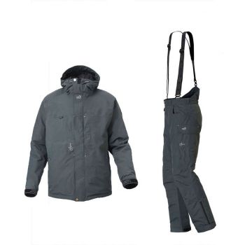 GEOFF ANDERSON Barbarus Asimi Jacke / Hose dunkelgrau gefüttert S-3XL Set