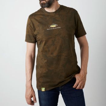 GEOFF ANDERSON Organic T-Shirt green/leaf peace carp