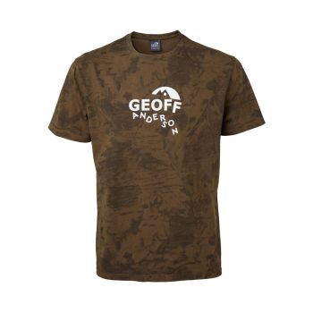 GEOFF ANDERSON Organic T-Shirt grün/leaf mit weißem Logo 