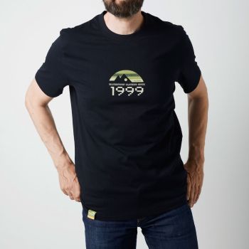 GEOFF ANDERSON Organic T-Shirt schwarz retro 