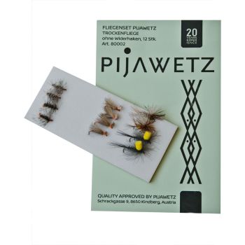 PIJAWETZ fly set dry fly without barbs 