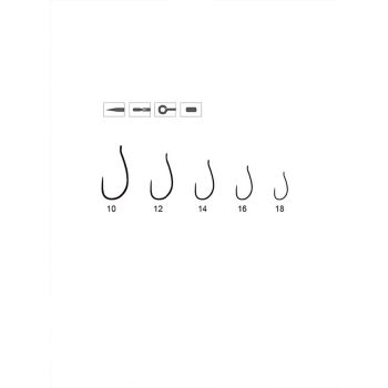 PIJAWETZ Superior hook X5 Pupa, larva o. Barb