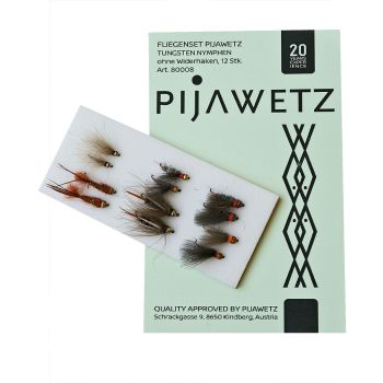 PIjawetz Fliegenset Tungsten Nymphen ohne Widerhaken