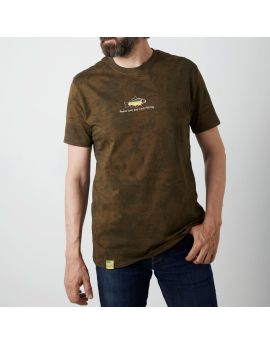 GEOFF ANDERSON Organic T-Shirt grün/leaf peace carp