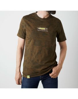 GEOFF ANDERSON Organic T-Shirt green/leaf peace pike