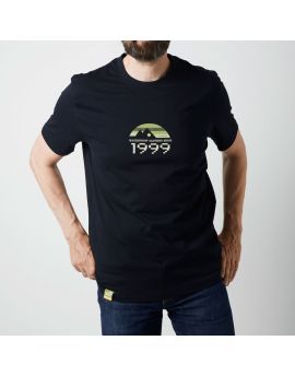 GEOFF ANDERSON Organic T-Shirt black retro 